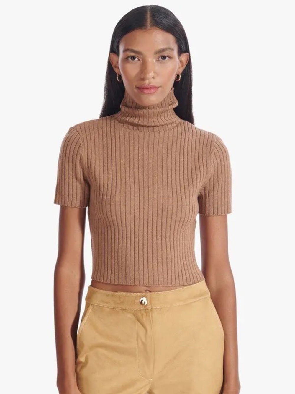 STAUD Lilou Ribbed Knit Sweater NWOT